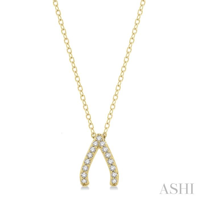 WISHBONE PETITE DIAMOND FASHION PENDANT