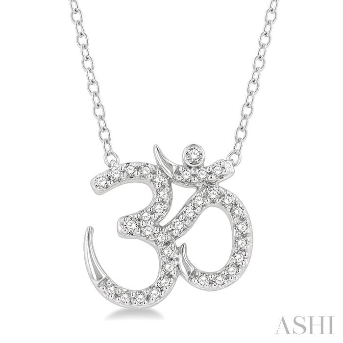 'OM' PETITE DIAMOND FASHION PENDANT