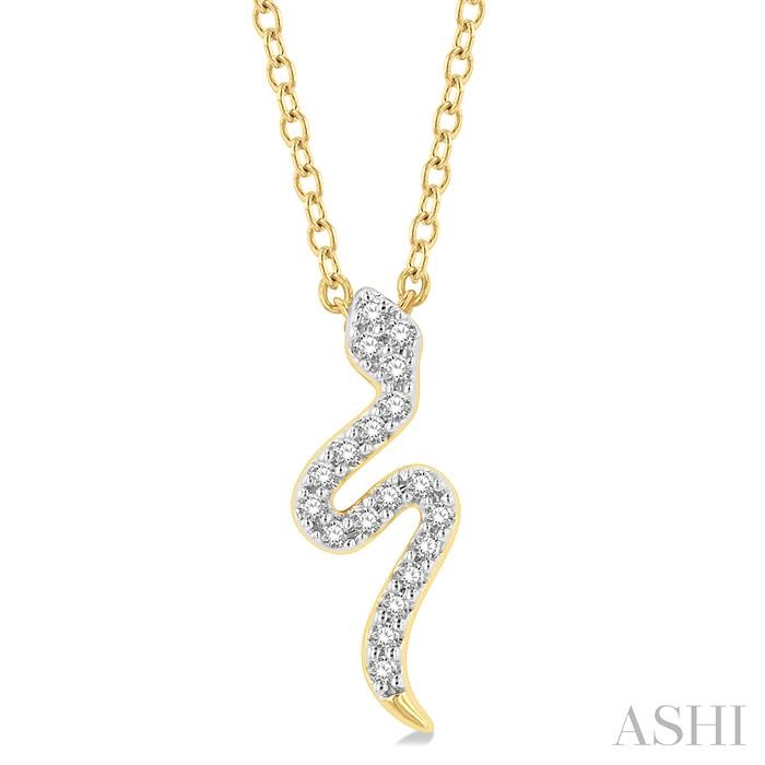 SNAKE PETITE DIAMOND FASHION PENDANT