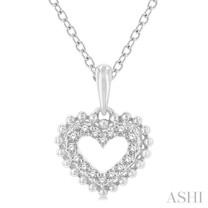 HEART SHAPE PETITE DIAMOND FASHION PENDANT