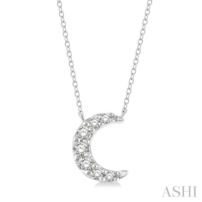 CRESCENT PETITE DIAMOND FASHION PENDANT