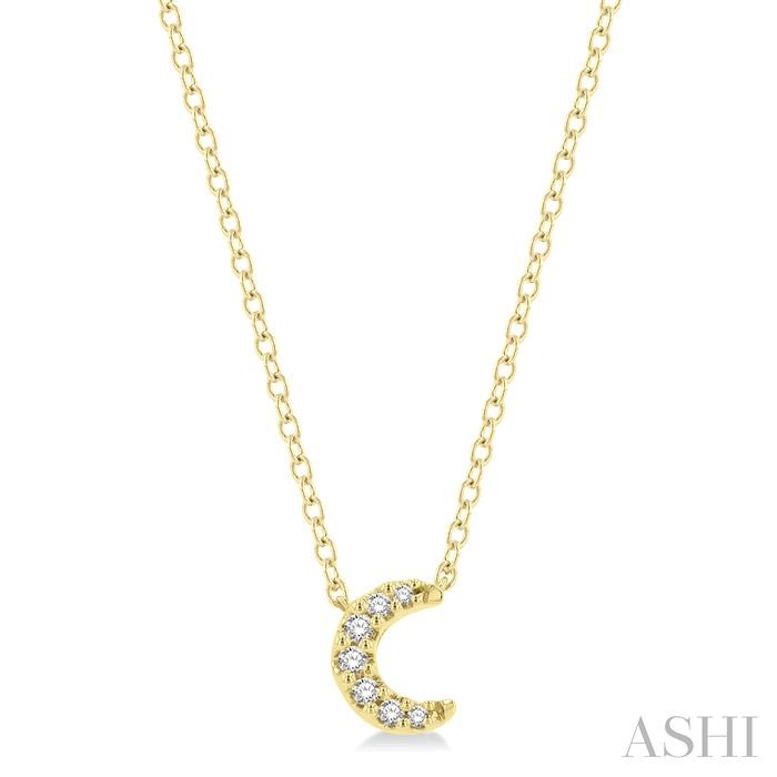 CRESCENT PETITE DIAMOND FASHION PENDANT