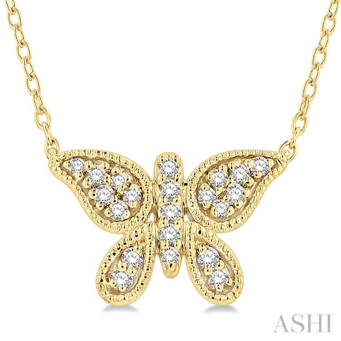 BUTTERFLY PETITE DIAMOND FASHION PENDANT