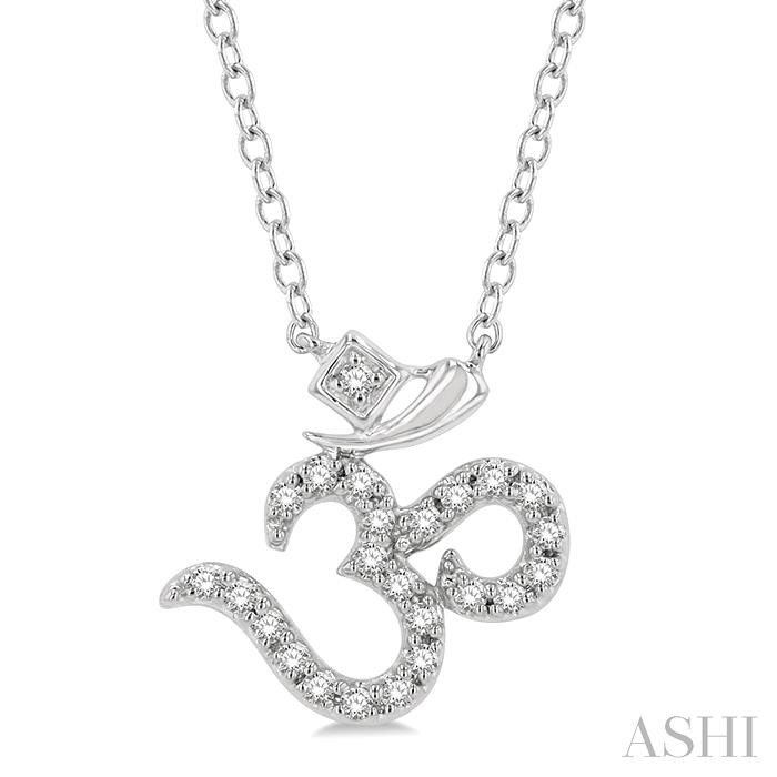 'OM' PETITE DIAMOND FASHION PENDANT