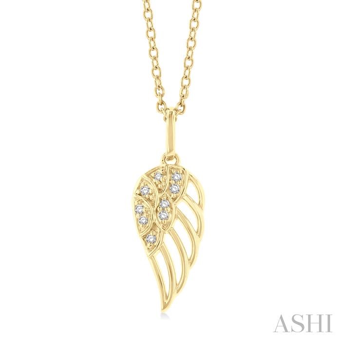 Angel Wings Petite Diamond Fashion Pendant