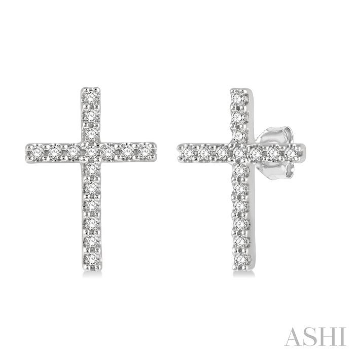 CROSS PETITE DIAMOND FASHION EARRINGS