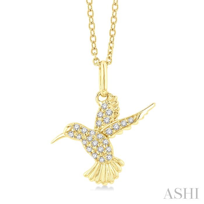 HUMMINGBIRD PETITE DIAMOND FASHION PENDANT