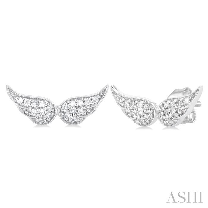 ANGEL WINGS PETITE DIAMOND EARRINGS