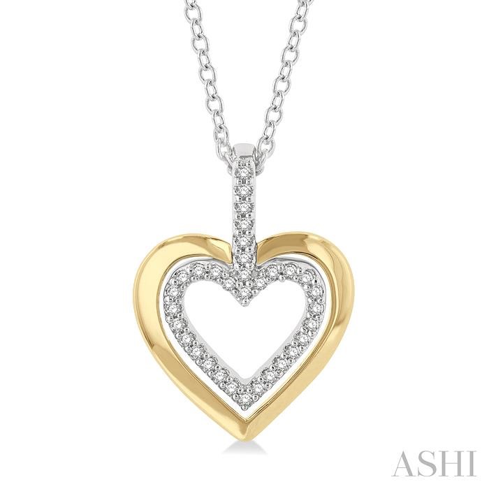 HEART SHAPE PETITE DIAMOND FASHION PENDANT