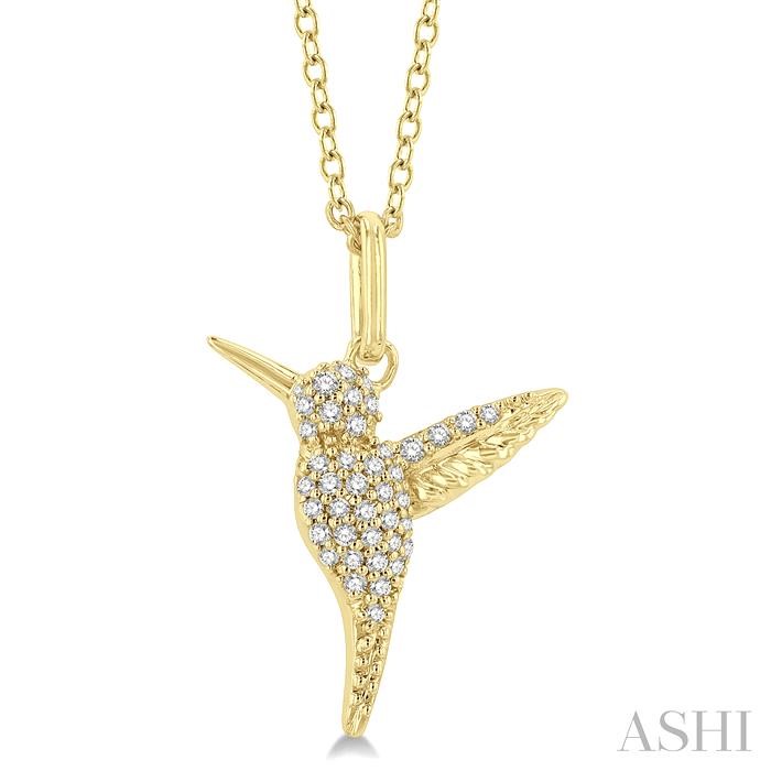 HUMMINGBIRD PETITE DIAMOND FASHION PENDANT