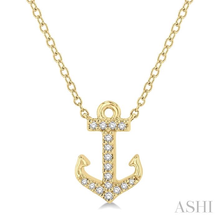 ANCHOR PETITE DIAMOND FASHION PENDANT