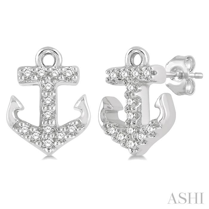 ANCHOR PETITE DIAMOND FASHION EARRINGS