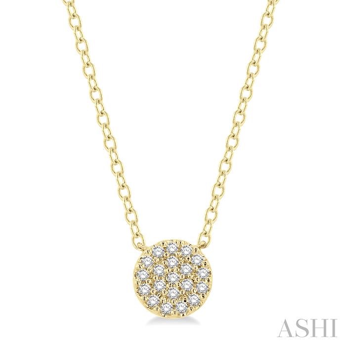 DISC PETITE DIAMOND FASHION PENDANT