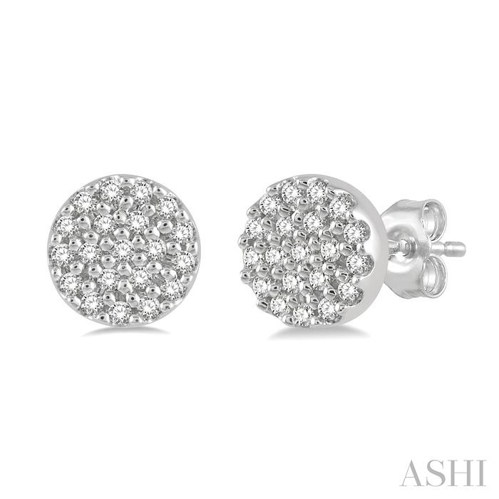 DISC PETITE DIAMOND FASHION EARRINGS