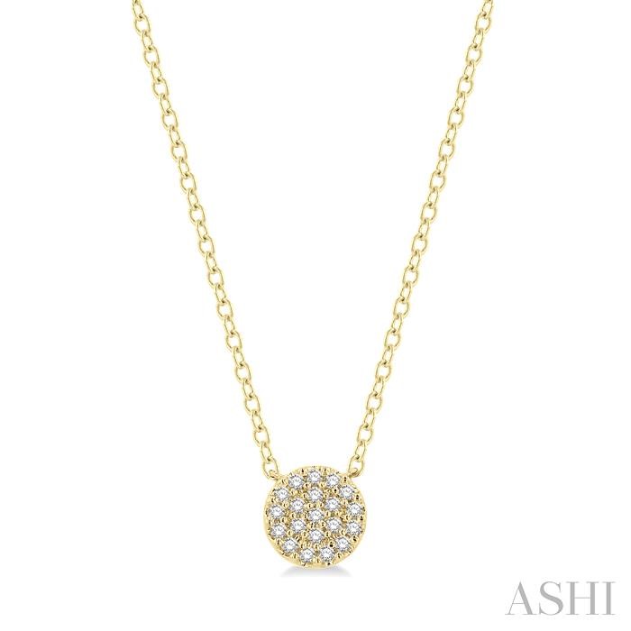 DISC PETITE DIAMOND FASHION PENDANT