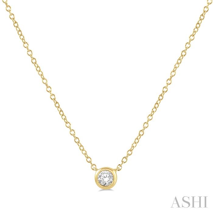 BEZEL SET PETITE DIAMOND FASHION PENDANT