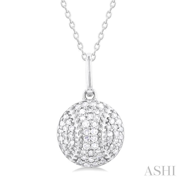 BASEBALL PETITE DIAMOND FASHION PENDANT