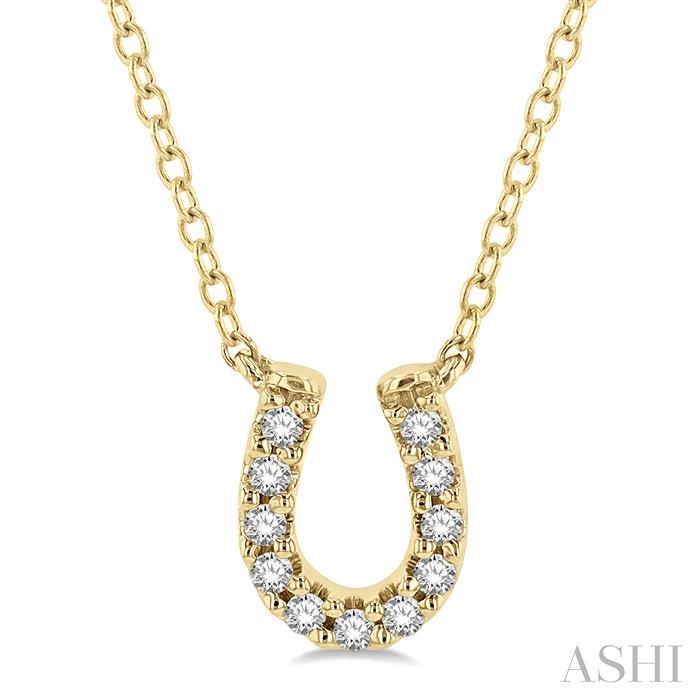 HORSESHOE PETITE DIAMOND FASHION PENDANT