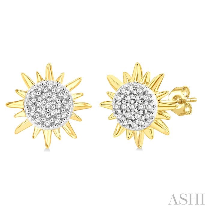 SUN PETITE DIAMOND FASHION EARRINGS