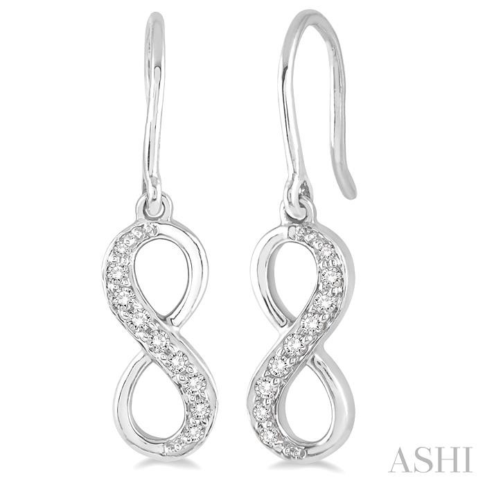 INFINITY PETITE DIAMOND FASHION EARRINGS