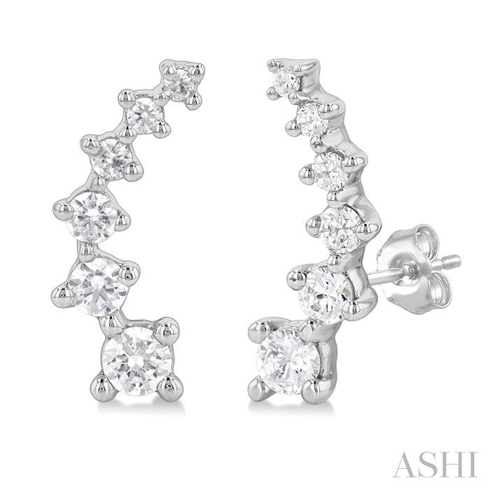 DIAMOND FASHION EAR CLIMBERS