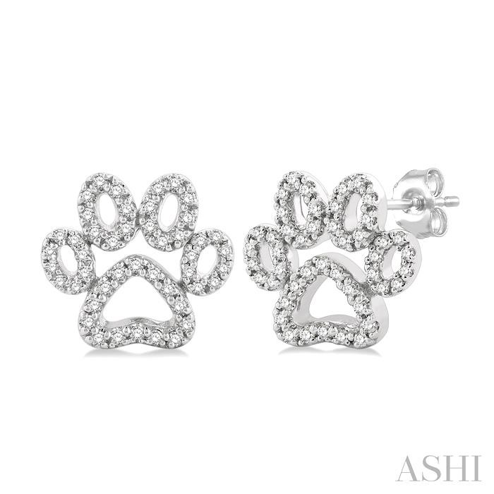 DOG PAW PETITE DIAMOND FASHION EARRINGS