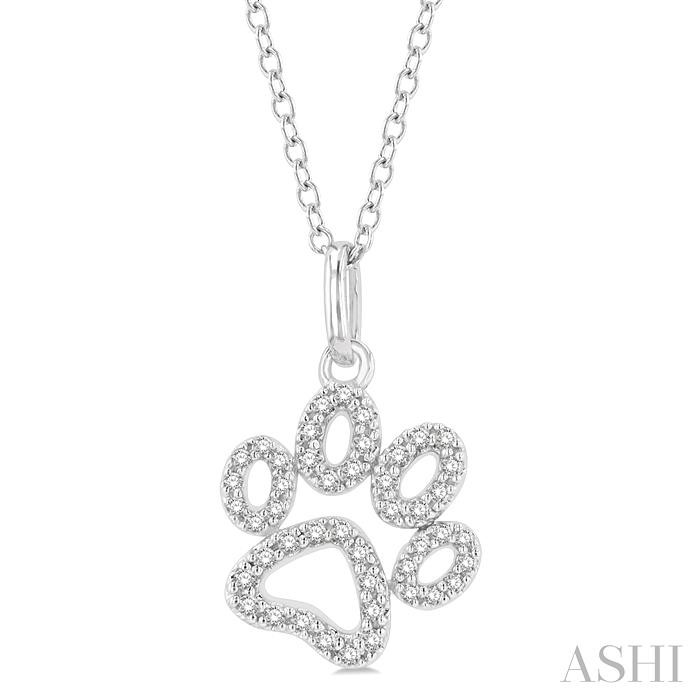 DOG PAW PETITE DIAMOND FASHION PENDANT