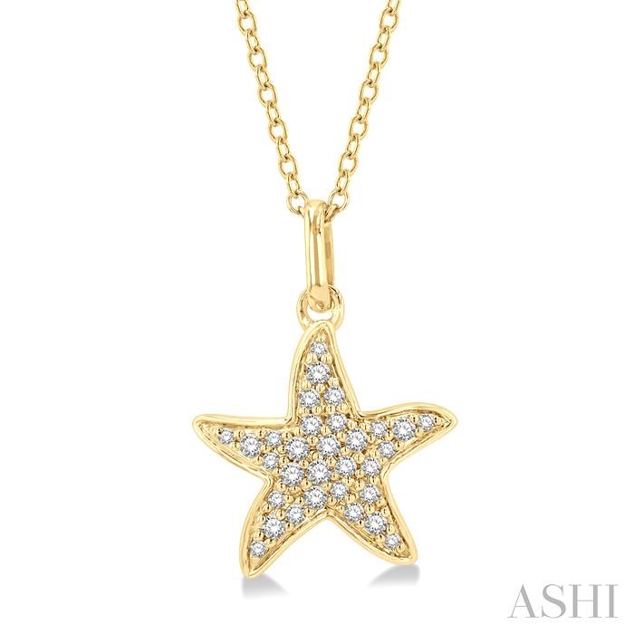 STARFISH PETITE DIAMOND FASHION PENDANT