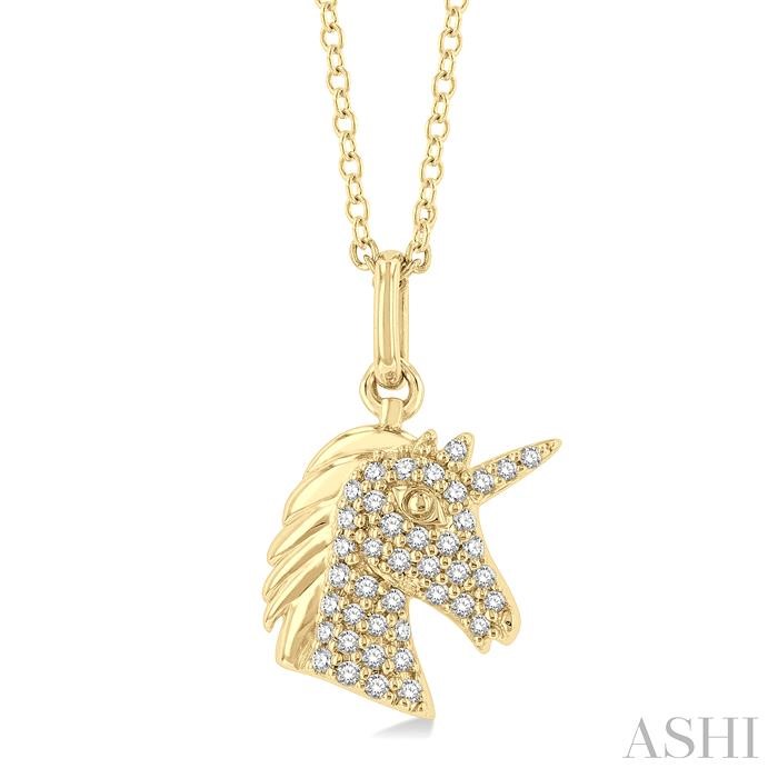 UNICORN PETITE DIAMOND FASHION PENDANT