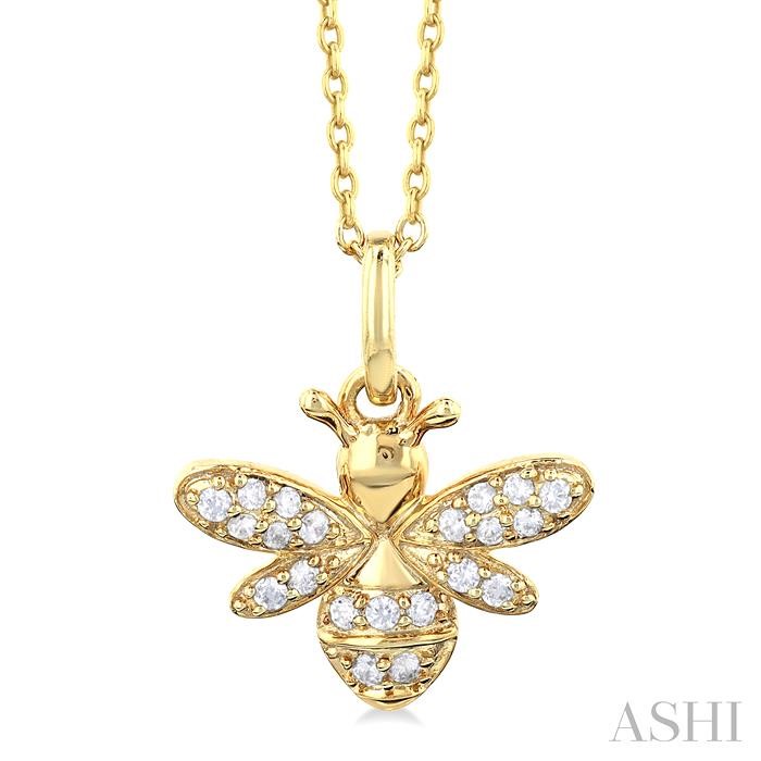 Bumble Bee Petite Diamond Fashion Pendant