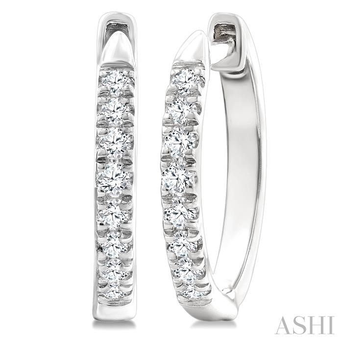 Petite Diamond Huggie Fashion Earrings