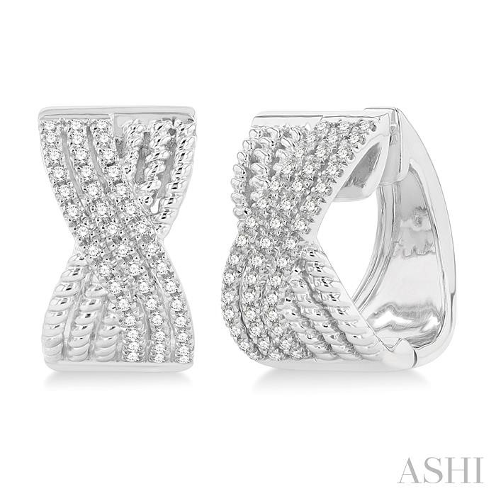 PETITE DIAMOND HUGGIE FASHION EARRINGS