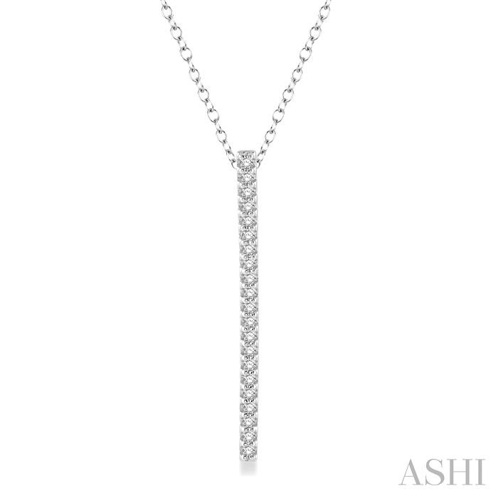 VERTICAL BAR DIAMOND PENDANT