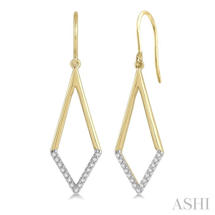 GEOMETRIC DIAMOND FASHION EARRINGS