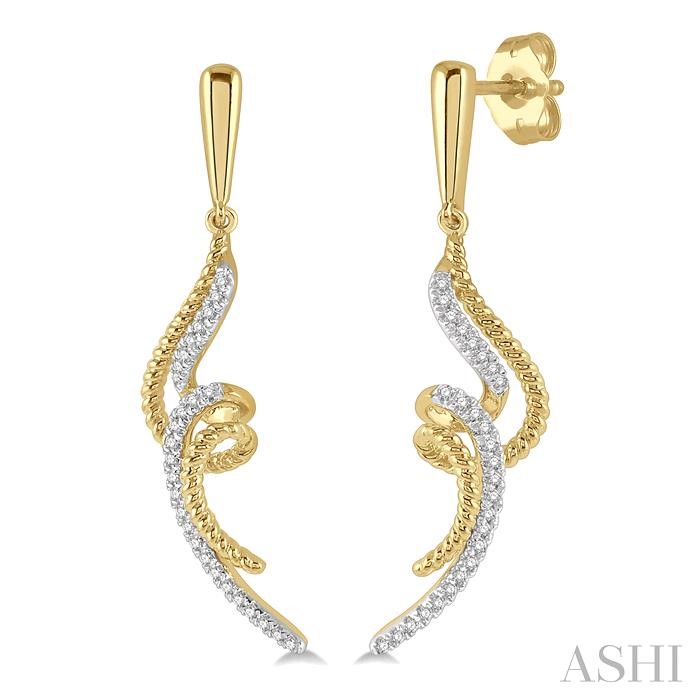 DIAMOND FASHION LONG EARRINGS