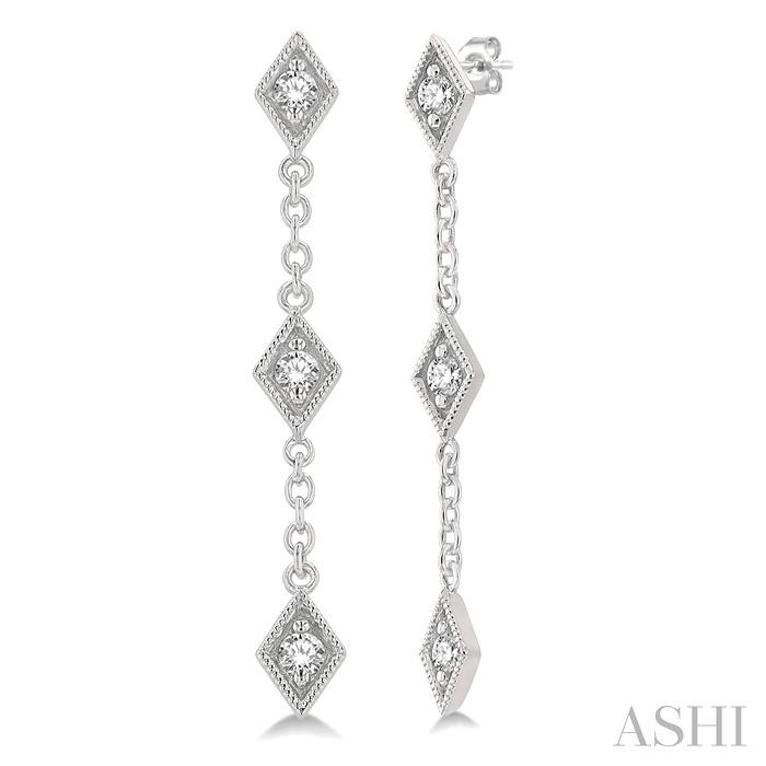 KITE DIAMOND STATION LONG EARRINGS