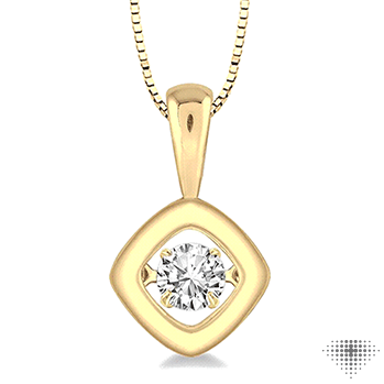 Cushion Shape Emotion Diamond Pendant