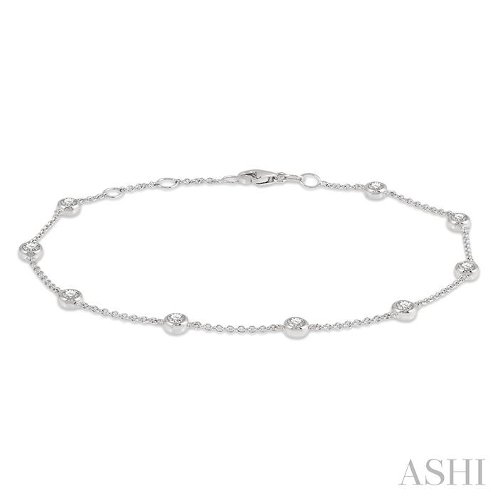 Diamond Station Chain Bracelet