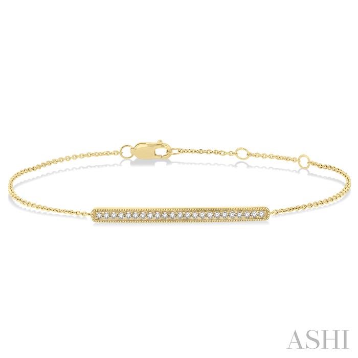 Bar Petite Diamond Fashion Chain Bracelet