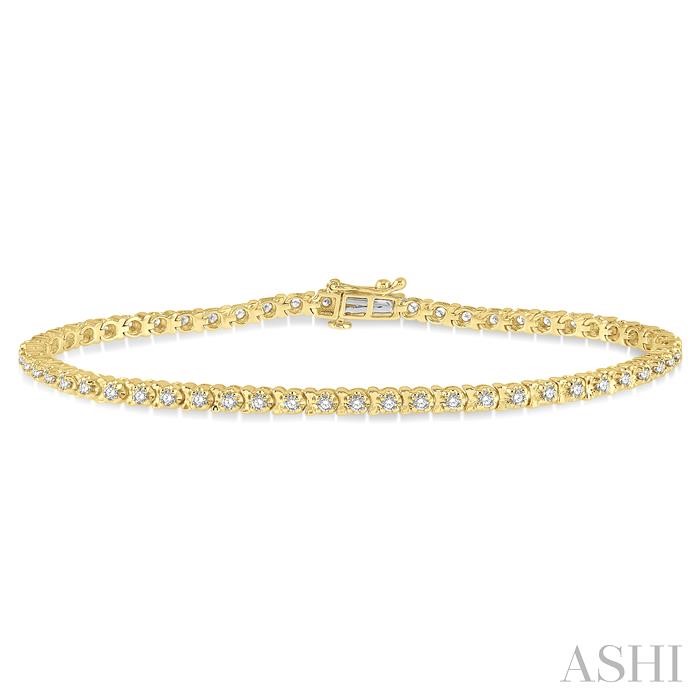 TULIP DIAMOND TENNIS BRACELET