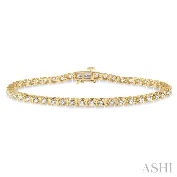 TULIP DIAMOND TENNIS BRACELET