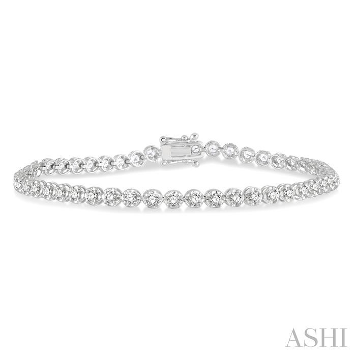 ILLUSION DIAMOND TENNIS BRACELET