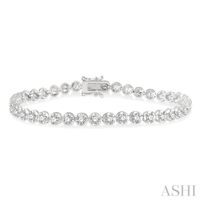 ILLUSION DIAMOND TENNIS BRACELET