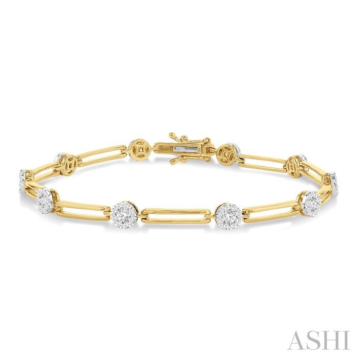 PAPER CLIP LOVEBRIGHT DIAMOND FASHION BRACELET