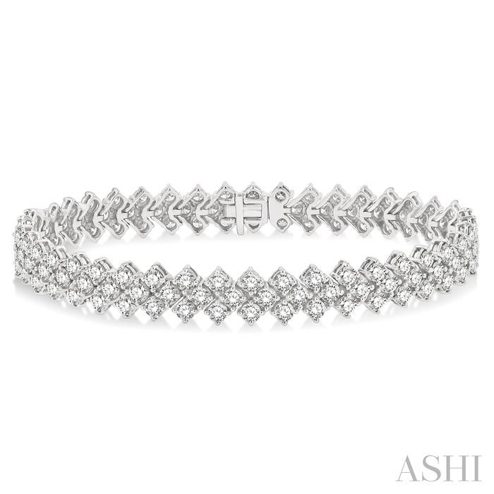 CHEVRON DIAMOND TENNIS BRACELET