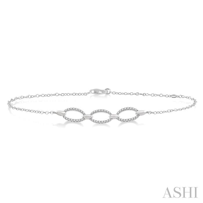 OVAL SHAPE DIAMOND CHAIN BRACELET