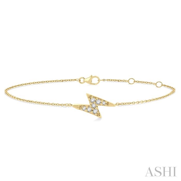 LIGHTNING BOLT PETITE DIAMOND FASHION CHAIN BRACELET