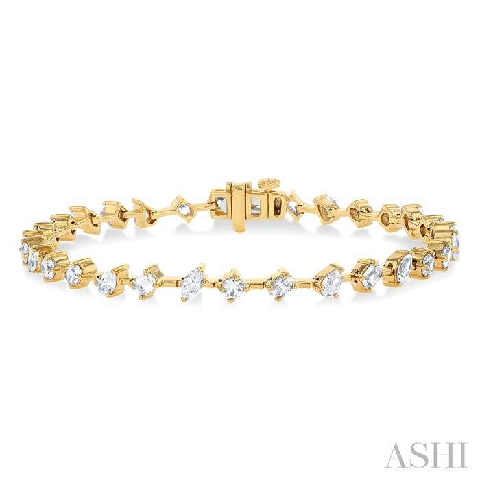 MIXED SHAPE DIAMOND FASHION BRACELET