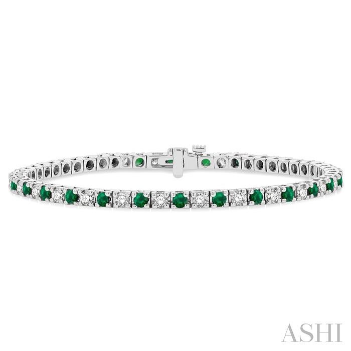 ALTERNATE GEMSTONE & DIAMOND TENNIS BRACELET