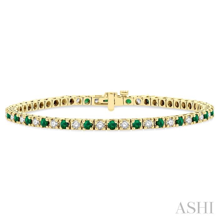 ALTERNATE GEMSTONE & DIAMOND TENNIS BRACELET